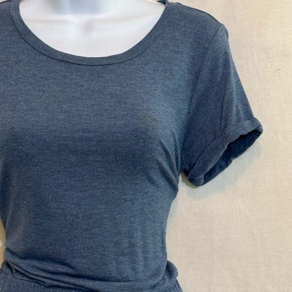 C-51 32 Degrees Cool Blue Short Sleeve Elastic Waist MIDI Dress Size S - Picture 5 of 14